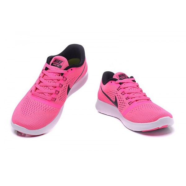 Nike Free RN Damen Laufschuhe Rosa Explosion/Feuer Rosa/Weiß/Schwarz 831509-600