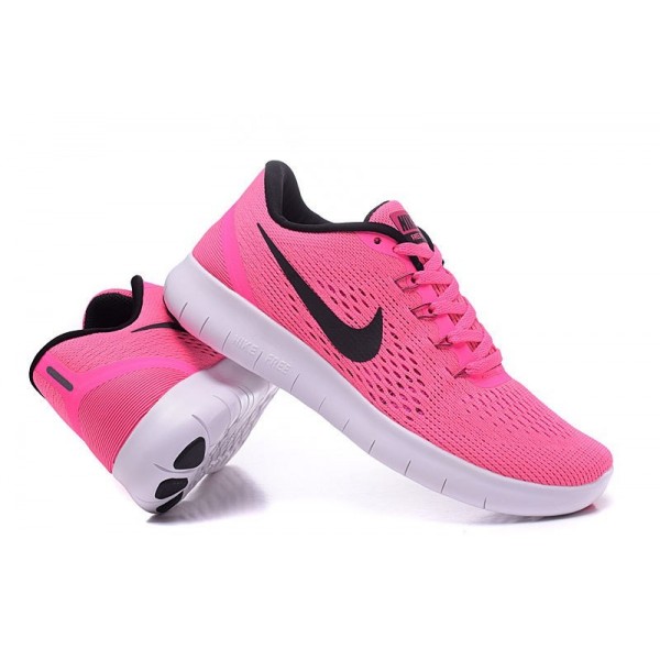 Nike Free RN Damen Laufschuhe Rosa Explosion/Feuer Rosa/Weiß/Schwarz 831509-600