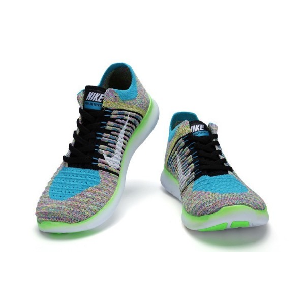 Nike Free RN Flyknit Damen Laufschuhe Multicolor 831070-102