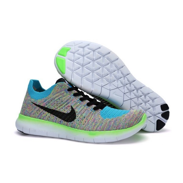 Nike Free RN Flyknit Damen Laufschuhe Multicolor 831070-102