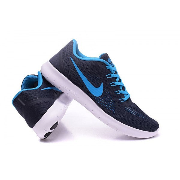 Nike Free RN Herren Laufschuhe Schwarz/Blau/Weiß 831508-403