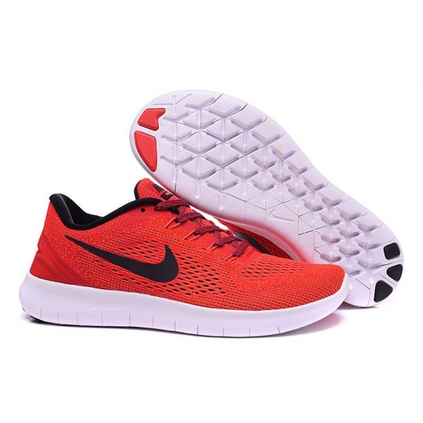 Nike Free RN Herren Laufschuhe Universität Rot/Schwarz/Total Purpurnen 831508-600