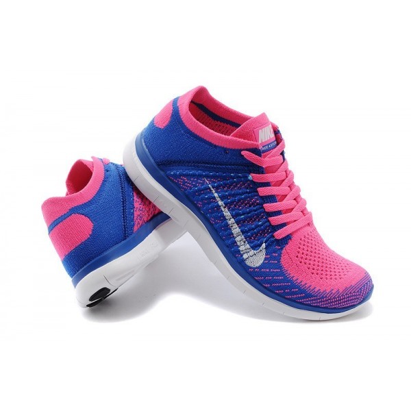 Nike Free 4.0 Flyknit 2014 Damen Laufschuhe Rosa Flash/Spiel Royal/Weiß 631050-600 Nike Free 4.0 Flyknit 2014 Damen Laufschuhe Rosa Flash/Spiel Royal/Weiß 631050-600