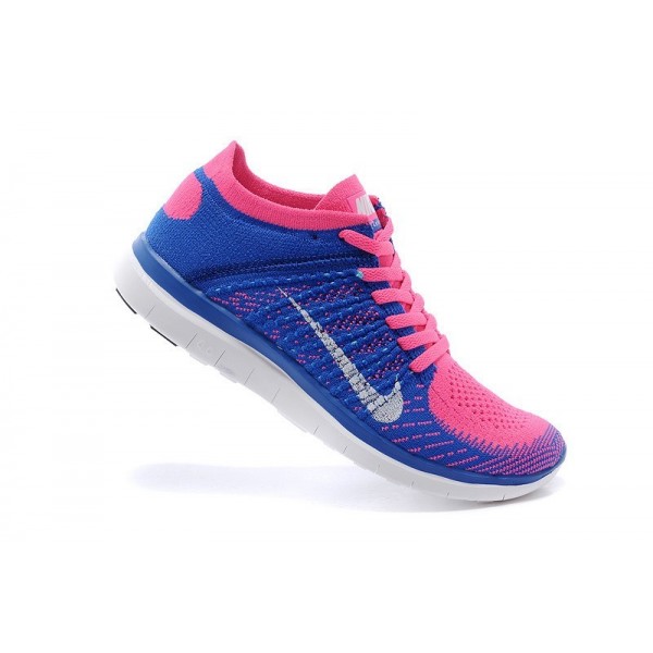 Nike Free 4.0 Flyknit 2014 Damen Laufschuhe Rosa Flash/Spiel Royal/Weiß 631050-600 Nike Free 4.0 Flyknit 2014 Damen Laufschuhe Rosa Flash/Spiel Royal/Weiß 631050-600