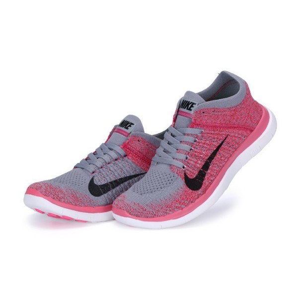 Nike Free 4.0 Flyknit 2014 Damen Laufschuhe Leichter Charcoal/Schwarz/Hyper Schlags 631050-006