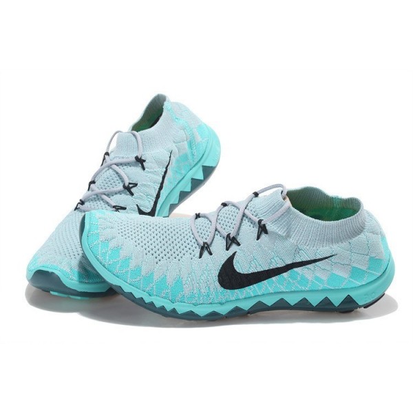 Nike Free 3.0 Flyknit Herren Laufschuhe Wolf Grau/Smaragdgrün/Schwarz