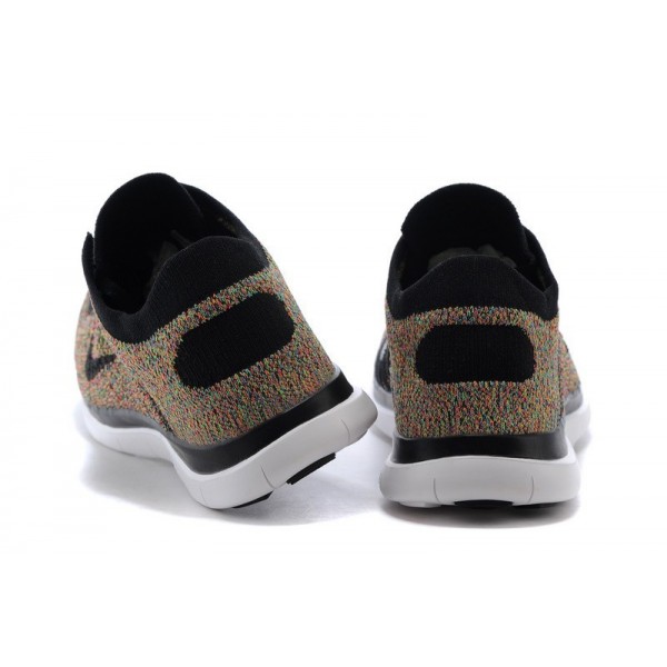 Nike Free 4.0 Flyknit 2014 Herren Laufschuhe Mult Schwarz/Foto Blau/Light Purpurnen/Volt 631053-004