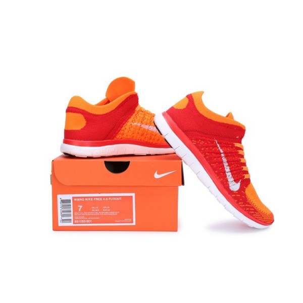 Nike Free 4.0 Flyknit 2014 Herren Laufschuhe Helle Purpurnen/Weiß/Uni Rot 631053-601