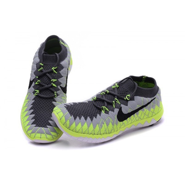 Nike Free 3.0 Flyknit Damen Laufschuhe Eisen Aluminium Lila Volt 636231-502
