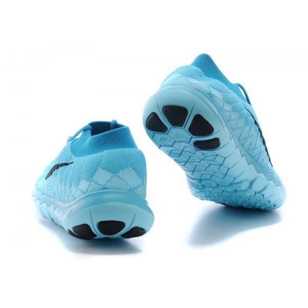 Nike Free 3.0 Flyknit Herren Laufschuhe Photo Blau/Schwarz/Chlor-Blau 636232-404
