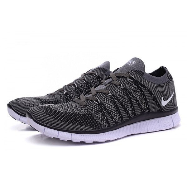 Nike Free 5.0 Flyknit HTM SP Herren Wolf Grau/Schwarz 616171-010