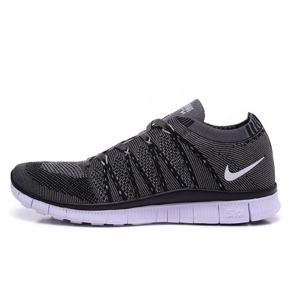 Nike Free 5.0 Flyknit HTM SP Herren Wolf Grau/Schwarz 616171-010