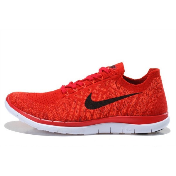 Nike Free 4.0 Flyknit 2015 Herren Laufschuhe Universität Rot/Hyper Purpurnen/Beerenrot/Schwarz 717075-506