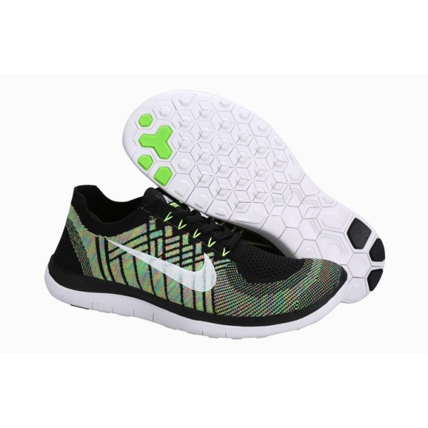Nike Free 4.0 Flyknit 2015 Herren Laufschuhe Sequoia/Summit Weiß/Elektro-Grün 717075-302