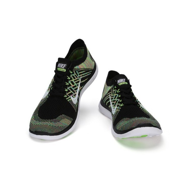 Nike Free 4.0 Flyknit 2015 Herren Laufschuhe Sequoia/Summit Weiß/Elektro-Grün 717075-302