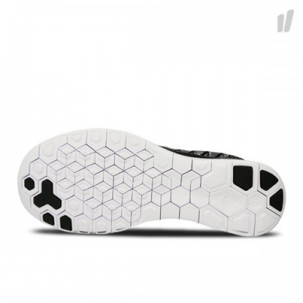 Nike Free 4.0 Flyknit 2015 Herren Laufschuhe Schwarz/Weiß/Wolf Grau/Dunkel Grau 717075-001