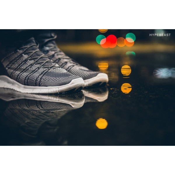 Nike Free Flyknit Mercurial SP 5.0 Dunkel Grau/Wolf Grau/Summit Weiß 667978-009