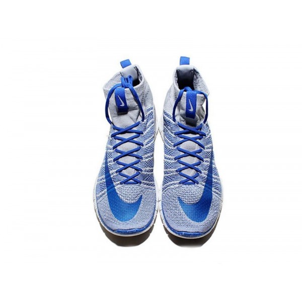 Nike Free Flyknit Mercurial Superfly 805554-003 Wolf Grau/Spiel Royal Schwarz Varsity Maize-Weiß
