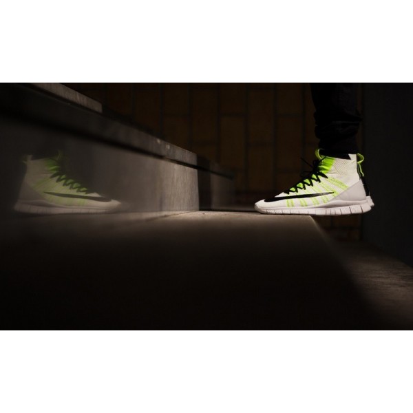 Nike Free Mercurial Superfly HTM Weiß/Schwarz/Volt 689466-711