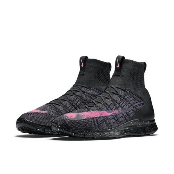 Nike Free Flyknit Mercurial "Savage Beauty" 805554-002 Schwarz/Hell Hochrot-Court Purple-Vivid Rosa