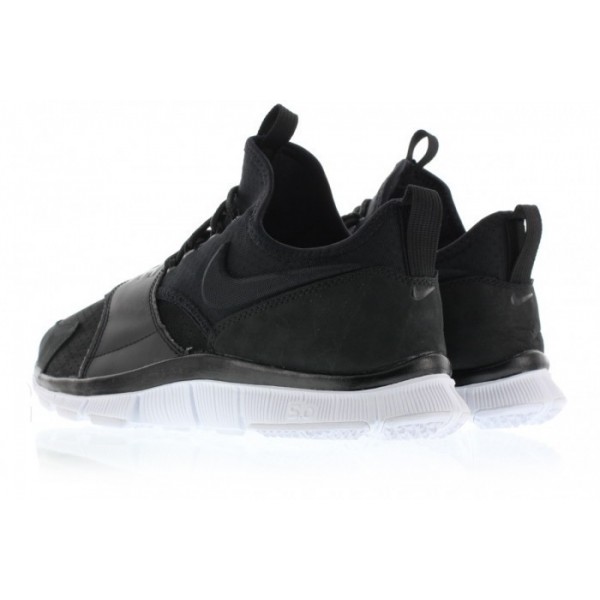 Nike Free Ace Leather Herren Training Schuhe Schwarz/Schwarz-Schwarz-Weiß 749627-004