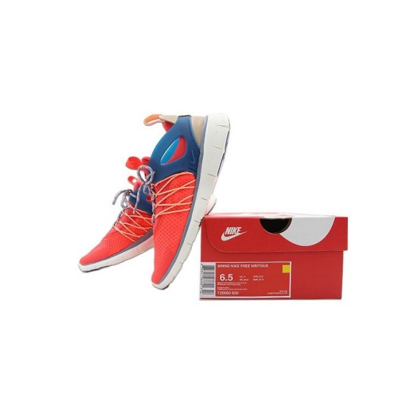 Nike Free Viritous Damen Trainer Helle Purpurnen/Elm/Segel/Blau Legend 725060-600