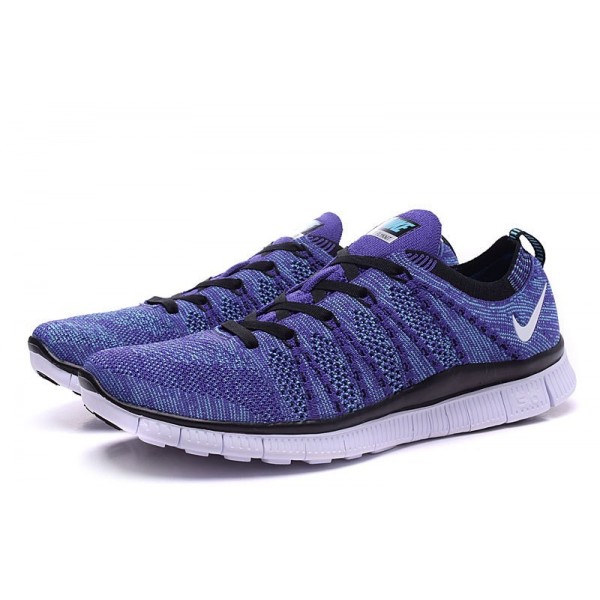 Nike Free Flyknit NSW Herren Schuh Court Lila/Weiß 599459-500