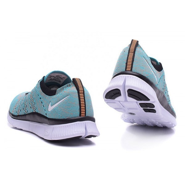 Nike Free Flyknit NSW Herren Schuh Hyper Jade/Weiß/Total Orange/Schwarz 599459-301