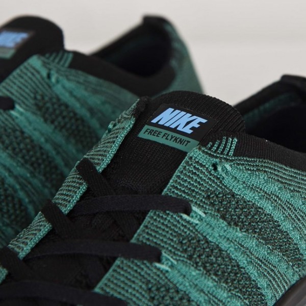 Nike Free Flyknit NSW Herren Schuh Raue Grün/Schwarz-Jade Glasur 599459-303