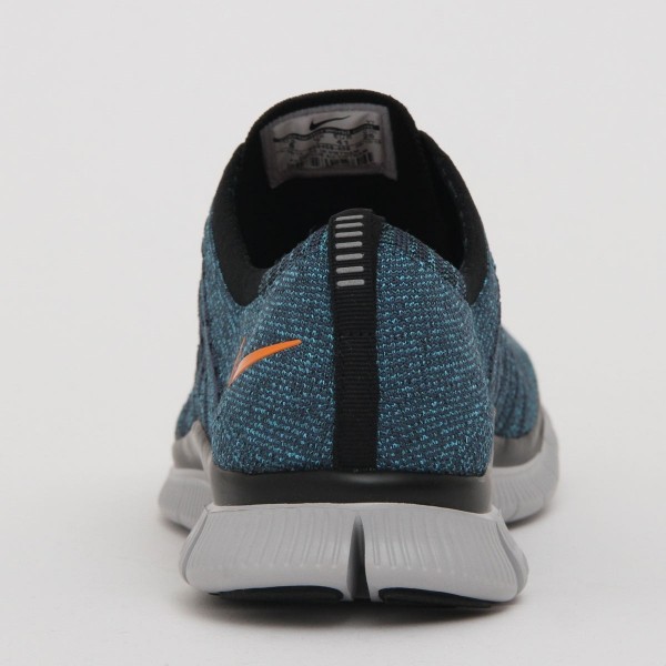 Nike Free Flyknit NSW Herren Schuh Squadron Blau/Hell Mandarin-Chlor-Blau 599459-408