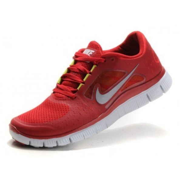 Nike Free Run 3 Herren Laufschuhe 510642-600 Gym Rot/Segel/Reflektieren Silber