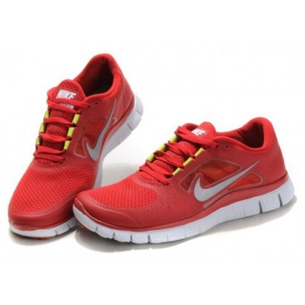 Nike Free Run 3 Herren Laufschuhe 510642-600 Gym Rot/Segel/Reflektieren Silber