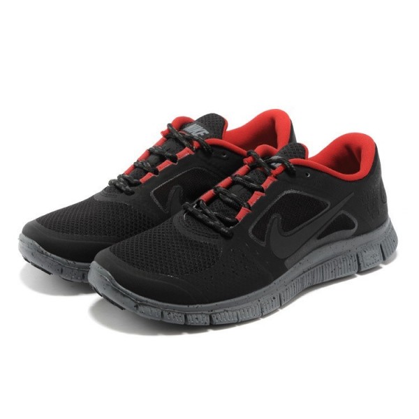 Nike Free Run 3 Herren Laufschuhe Blackout Rot 574249-006