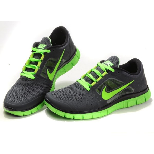 Nike Free Run 3 Herren Laufschuhe 510642-330 Sequoia Elektro-Grün