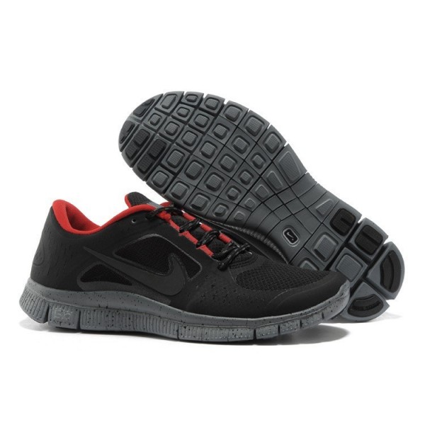 Nike Free Run 3 Herren Laufschuhe Blackout Rot 574249-006