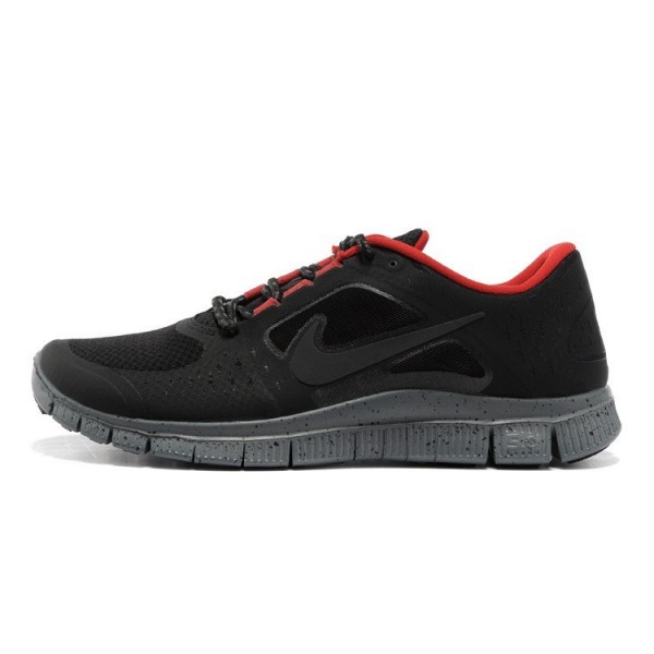 Nike Free Run 3 Herren Laufschuhe Blackout Rot 574249-006