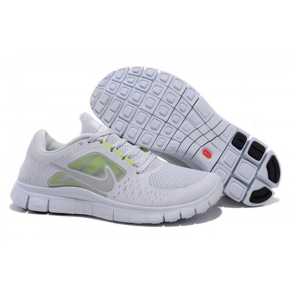 Nike Free Run 3 Herren Laufschuhe 510642-003 Reines Platin/Spiegel Silber/Segel/Volt