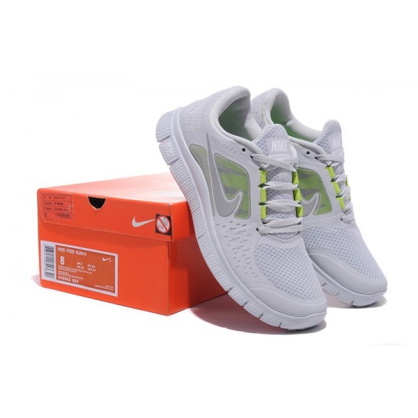 Nike Free Run 3 Herren Laufschuhe 510642-003 Reines Platin/Spiegel Silber/Segel/Volt