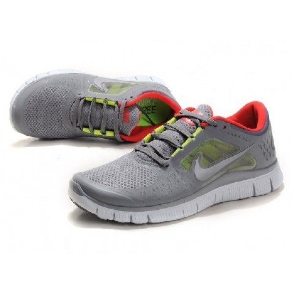 Nike Free Run 3 Herren Laufschuhe 510642-006 Kühlem Grau/Silber/Segel/Universität Rot Nike Free Run 3 Herren Laufschuhe 510642-006 Kühlem Grau/Silber/Segel/Universität Rot