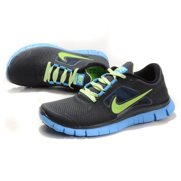 Nike Free Run 3 Herren Laufschuhe 510642-074 Schwarz Blau Limone Nike Free Run 3 Herren Laufschuhe 510642-074 Schwarz Blau Limone