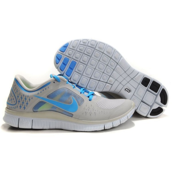 Nike Free Run 3 Herren Laufschuhe 510642-040 Granite/Reines Platin/BlauGlühen Nike Free Run 3 Herren Laufschuhe 510642-040 Granite/Reines Platin/BlauGlühen