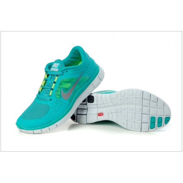 Nike Free Run 3 Herren Laufschuhe 510642-300 Neuer Grüner/Reflektieren Silber/Segel/Volt