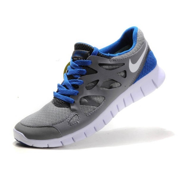 Nike Free Run 2 Damen Laufschuhe Grau-Aqua-Blau 443816-108