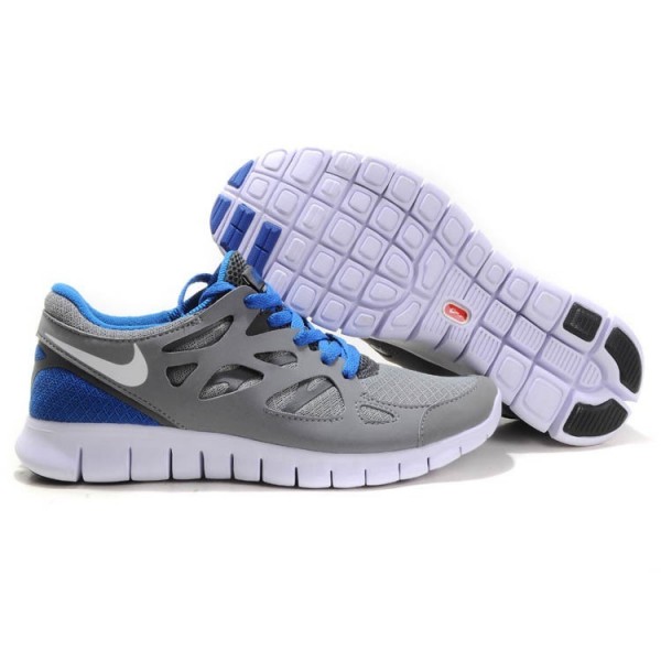 Nike Free Run 2 Damen Laufschuhe Grau-Aqua-Blau 443816-108