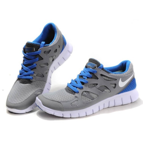 Nike Free Run 2 Damen Laufschuhe Grau-Aqua-Blau 443816-108