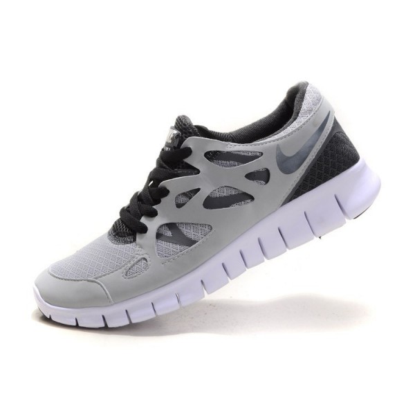 Nike Free Run 2 Herren Laufschuhe Weiß/Grau/Wolf Grau/Schwarz 443815-100