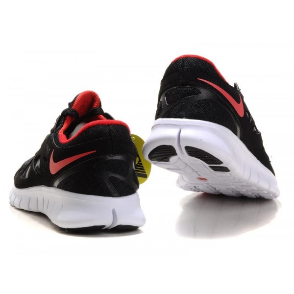 Nike Free Run 2 Herren Laufschuhe Schwarz Rot Weiß 443815-003