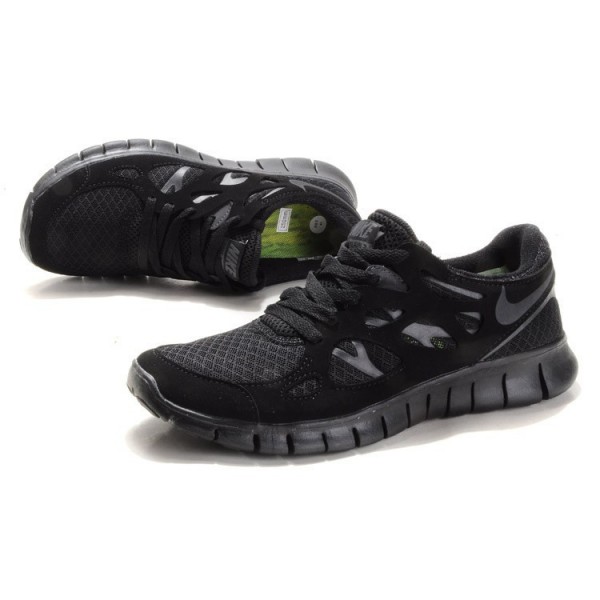Nike Free Run 2 Herren Laufschuhe Schwarz Anthrazit 443815-002