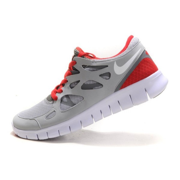 Nike Free Run 2 Herren Laufschuhe Grau Rot 443815-016
