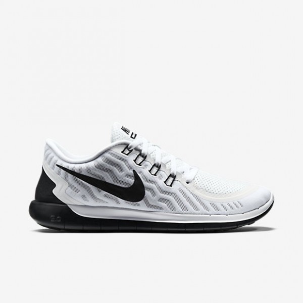 Nike Free 5.0 2015 Herren Laufschuhe Weiß/Schwarz 724382-100